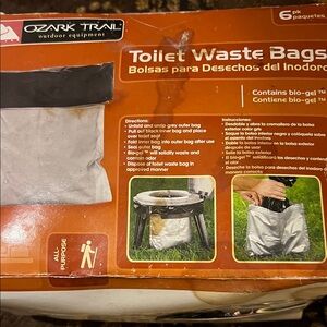 Ozark Trail Black and Gray Toilet Waste Bags